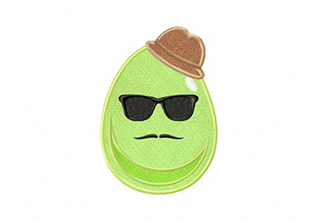 Hipster egg - because salmonella is a bad picture